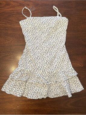 knee length dresses for ladies White A-line lace Mini Dress  ADONIS BOUTIQUE